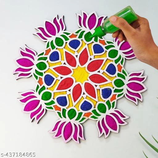 Diwali Rangoli Making Kit (Multicolor)