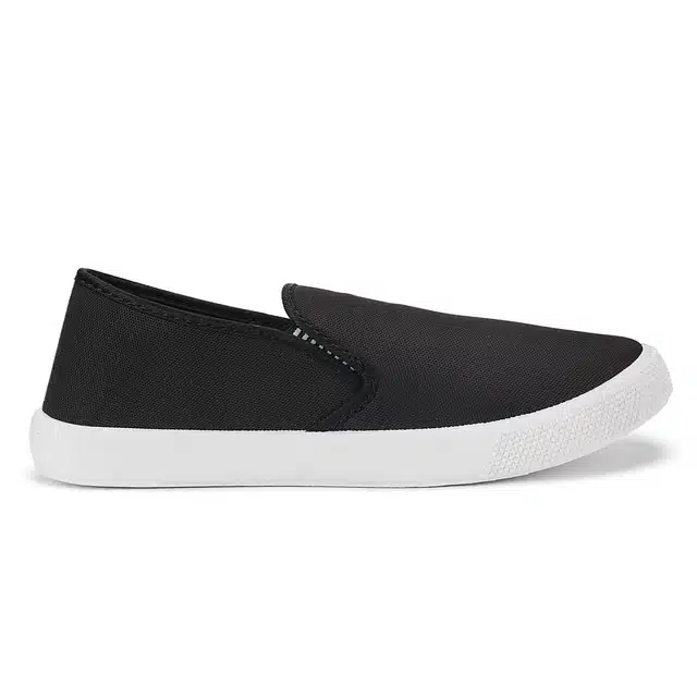 Men's Casual Shoes (Black, 5) (VI-452)