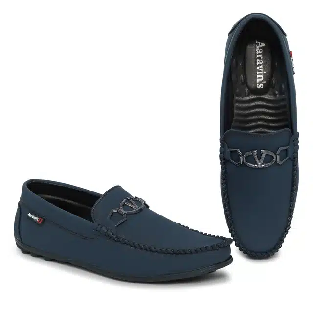 Loafers for Men (Blue, 6)