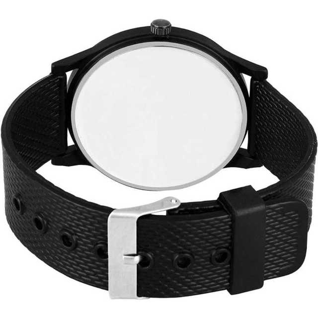 Casual PU Analog Watch For Men (Black) (MP-142)