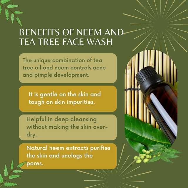Sundara Essentials Neem & Tea Tree Face Wash (Pack of 1, 100 ml) (DH-14)