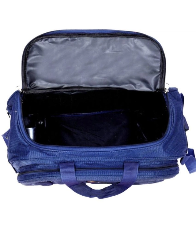 Polyester Solid Duffel Bag (Blue, 60 L)