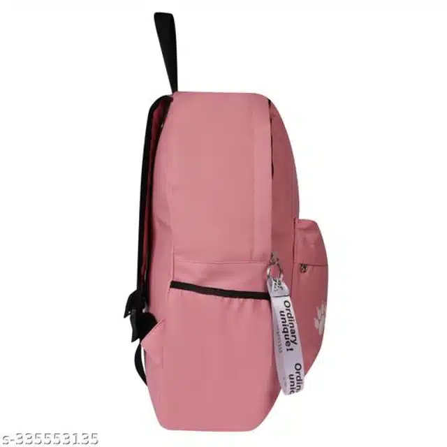 PU Backpack for Women (Pink)