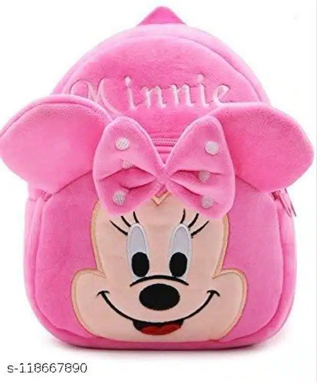 Plush School Bag for Kids (Pink)