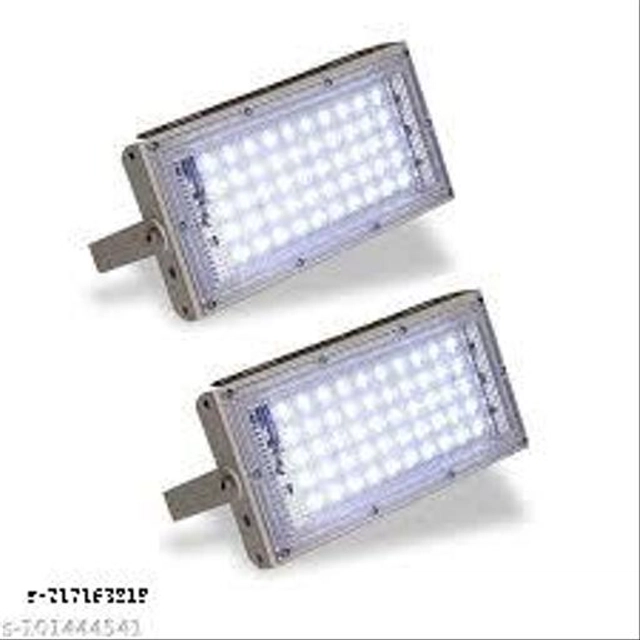 Flood Light Outdoor Lamp (White, Pack of 2)