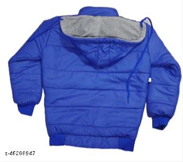 Polyester Jacket for Boys (Royal Blue, 0-3 Months)