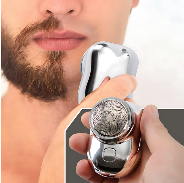 HypeTeck Mini Electric Shaver (Silver)