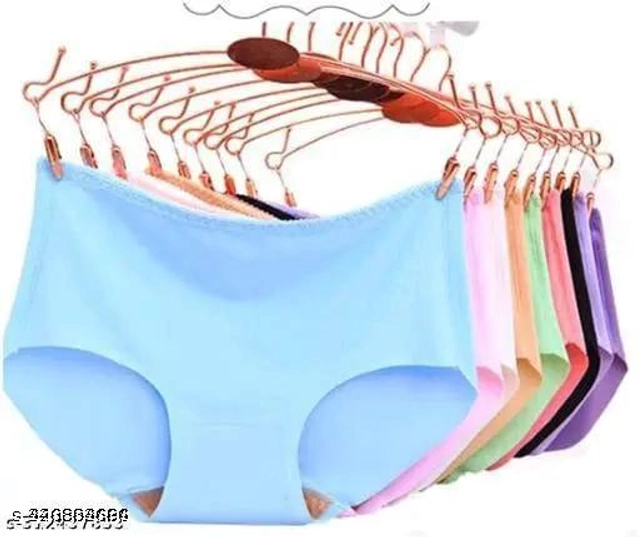 Cotton Blend Briefs for Women (Multicolor, S) (Pack of 3)