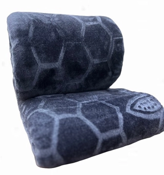 Home Sizzler Grey Geometric Double Mink Blanket (Pack Of 1)