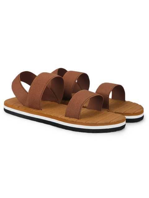 Men's Sandal (Brown, 10) (A-175)
