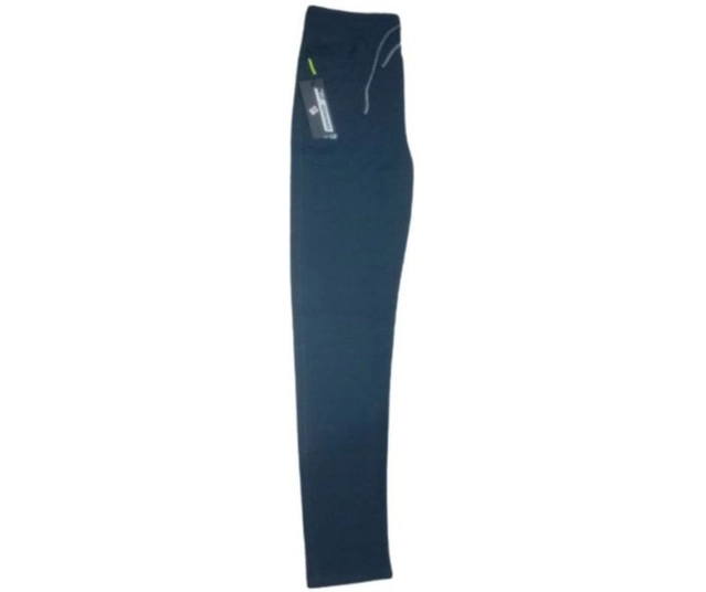 Linen Slim Fit Trackpants for Men (Teal, M)