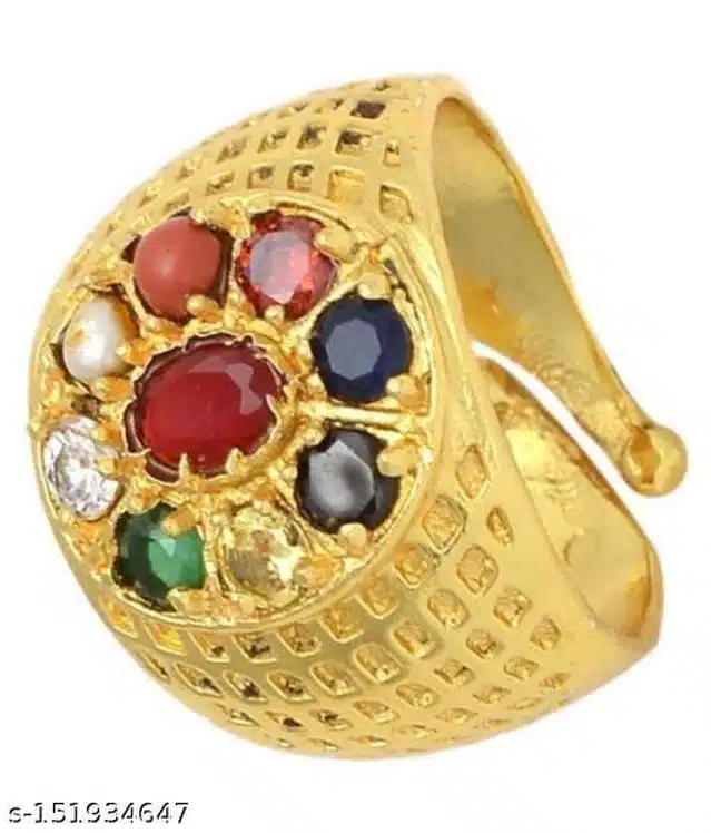 Navratan Finger Ring (Gold)