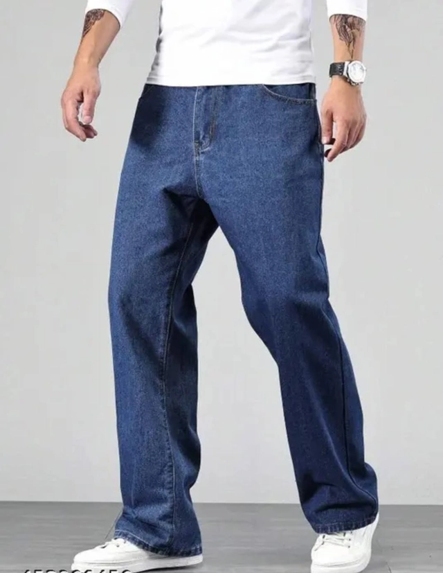 Denim Regular Fit Jeans for Men (Navy Blue, 28)