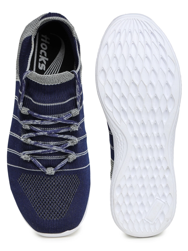 Sports Shoes for Men (Blue & Grey, 6)