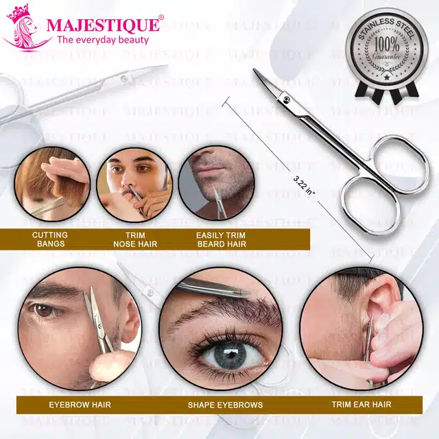 Majestique Facial Hair Scissor for Unisex (B-31)