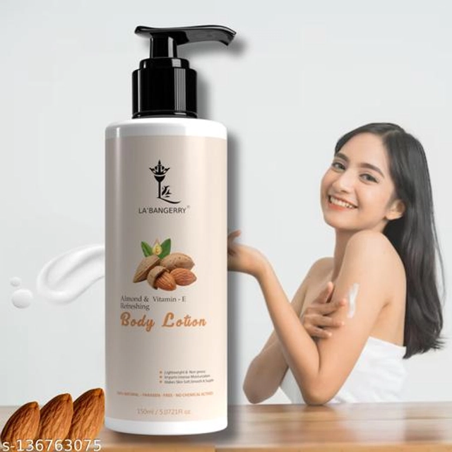 LA'BANGERRY Almond Moisturizing Body Lotion (150 ml)