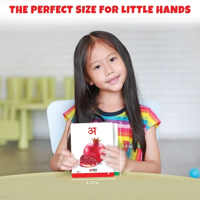 LITTLE BERRY My Big Flash Cards - Hindi Varnmala (32 Cards)