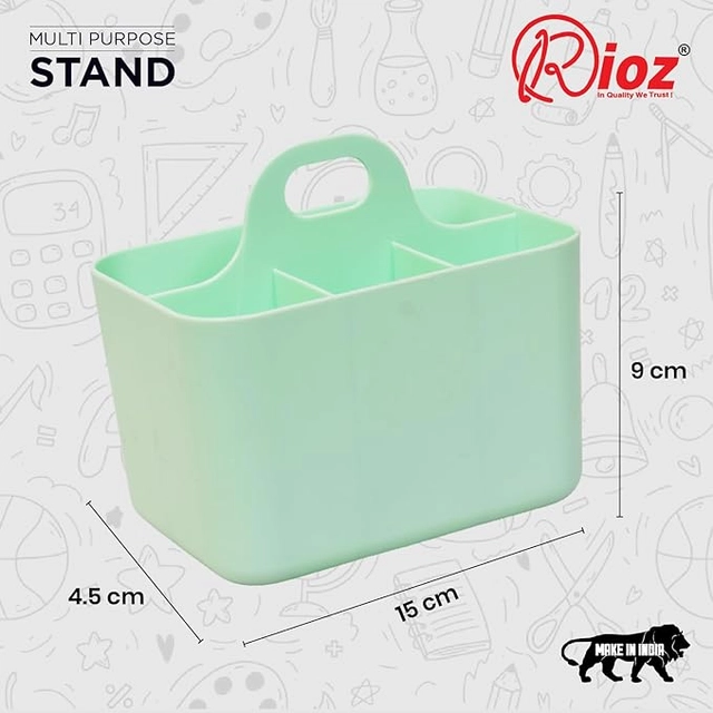 Plastic Multipurpose Storage Basket (Green)