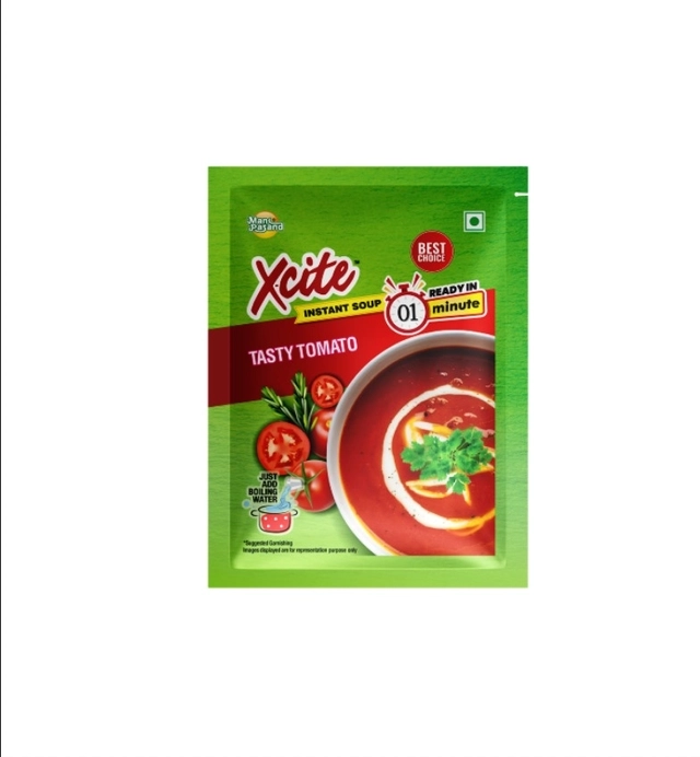 X-Cite इंस्टेंट टेस्टी टोमेटो वेज सूप (पाउच) 3X15 g (पैक ऑफ 3)