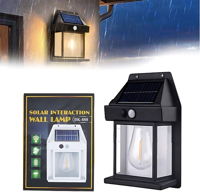 HypeTeck Solar Wall Lights (Black)