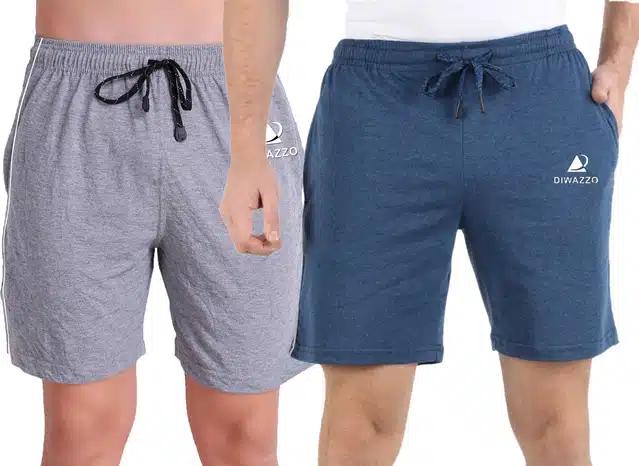 Shorts for Men (Multicolor, M) (Pack of 2)