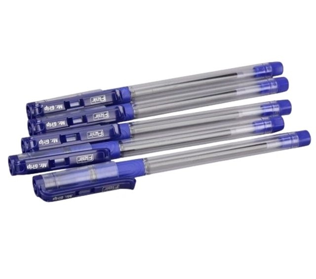 FLAIR Mr Grip Ball Pen- Blue (Set of 5)