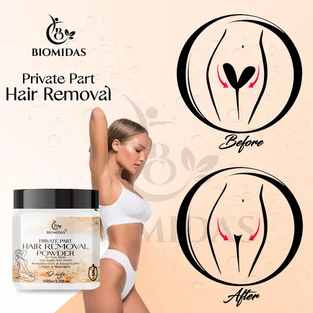 Biomidass Orange Fragrance Body Hair Removal Powder (100 g)