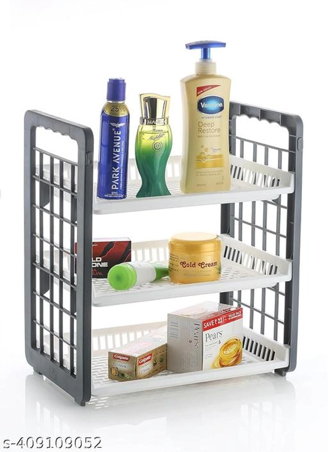 Plastic Multipurpose Storage Rack (Multicolor)