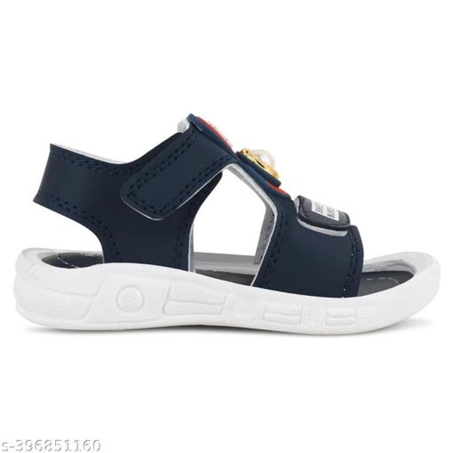 Sandals for Kids (Navy Blue & White, 6-9 Months)