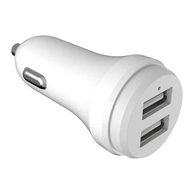 Business Class Series 2 Amp Car Chargeing USB Dock (5V) (White) (A-108)