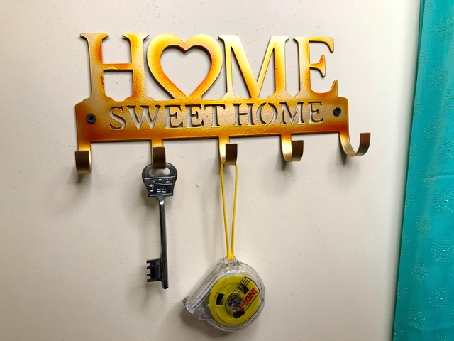 Sweet Home Key Holder (Multicolor, 7X1X10)