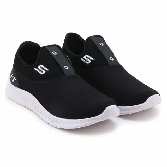 Bizwiz Mesh Men Shoes (Black, 6) (Bw131)