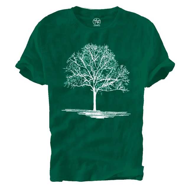 The Lugai Fashion Cotton T- shirt (Green, M) (Pack of 1) (D2607)