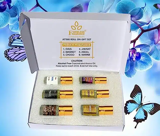 Formless French Fragrance Roll On Attar Perfume (3 ml, Pack of 6)