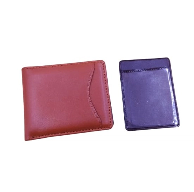 Faux Leather Wallet for Men (Tan)