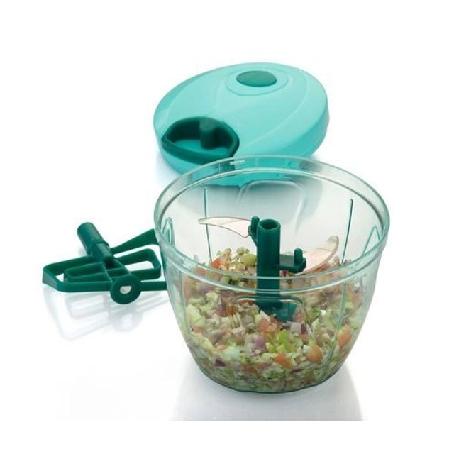 Plastic Manual Vegetables Chopper (Multicolor, 1000 ml)