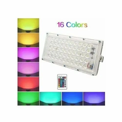 Waterproof Remote Control 7 Modes LED Wall Light (Multicolor, 50 W)