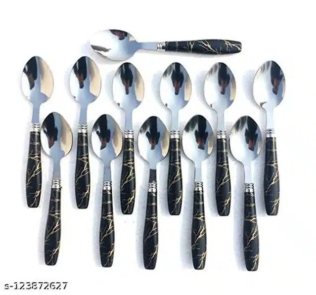 Stainless Steel Spoons (Assorted, Pack of 12)