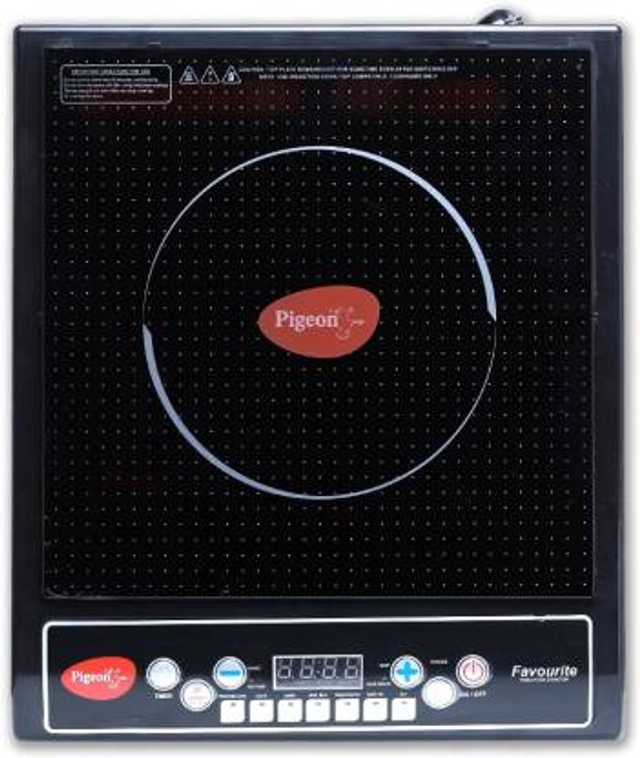 Pigeon Favourite IC 1800 W Induction Cooktop (Black, Push Button)