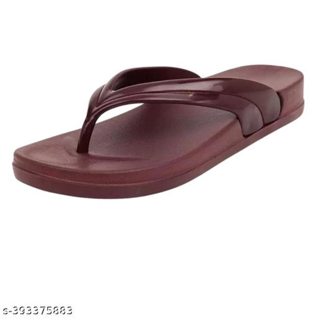 Slippers for Women (Maroon, 6)