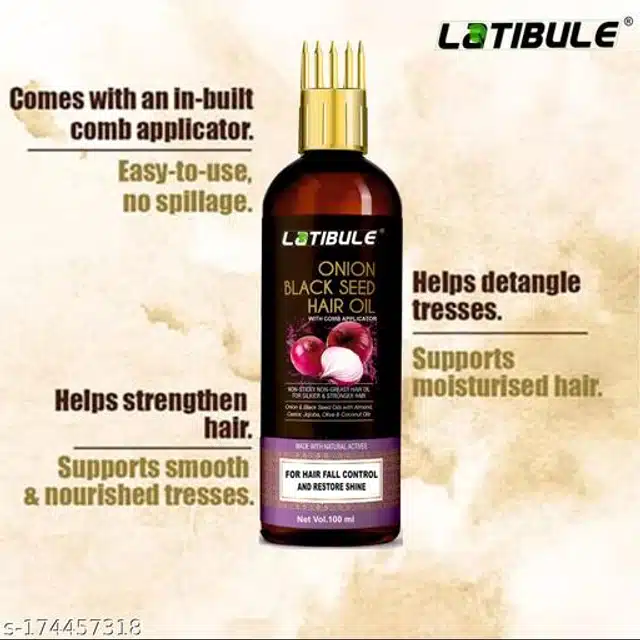 Latibule Onion Black Seeds Hair Oil (100 ml, Pack of 3)