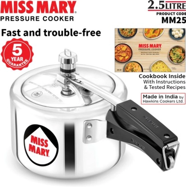 HAWKINS Miss Mary (MM25) Inner Lid Pressure Cooker (2.5 Ltr, Pack of 1)