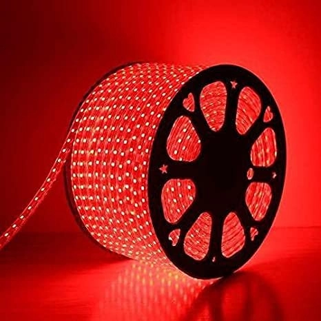 Waterproof Indoor Outdoor Home Deorative Diwali LED Strip (Red, 5 m)