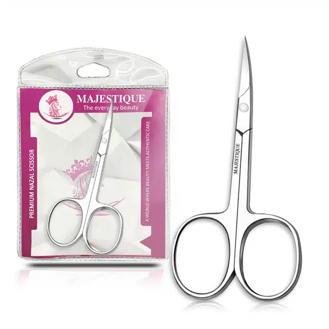 Majestique Curved Facial Hair Scissor for Unisex (B-30)