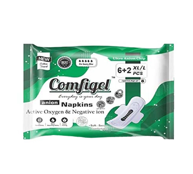 Comfigel 8 Pcs Anion Sanitary Pads for Women (Set of 1)