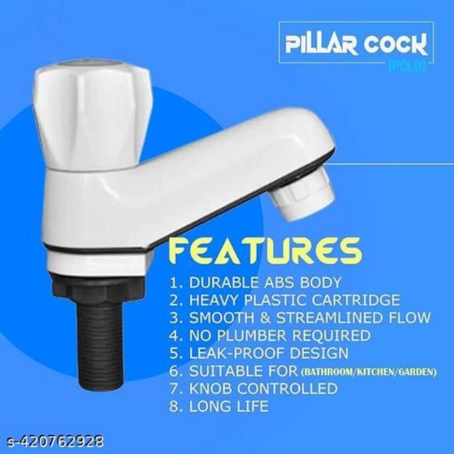 Plastic Pillar Neck Tap (White)