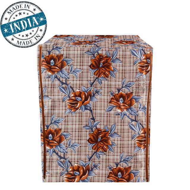 E Retailer Polyester Front Load Washing Machine Cover For 5kg to 8kg (Brown, 23x23x35) (E-208)