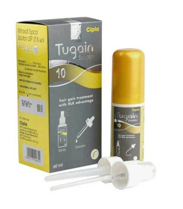 Cipla Tugain Minoxidil Topical Solution USP 10% Hair Serum (60 ml)