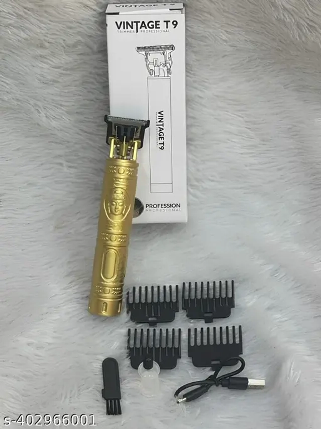 Rechargeable Professional Hair Trimmer for Men (Gold)