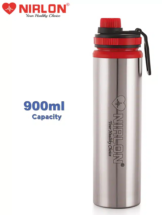 Stainless Steel Water Bottles (Silver, 900 ml)